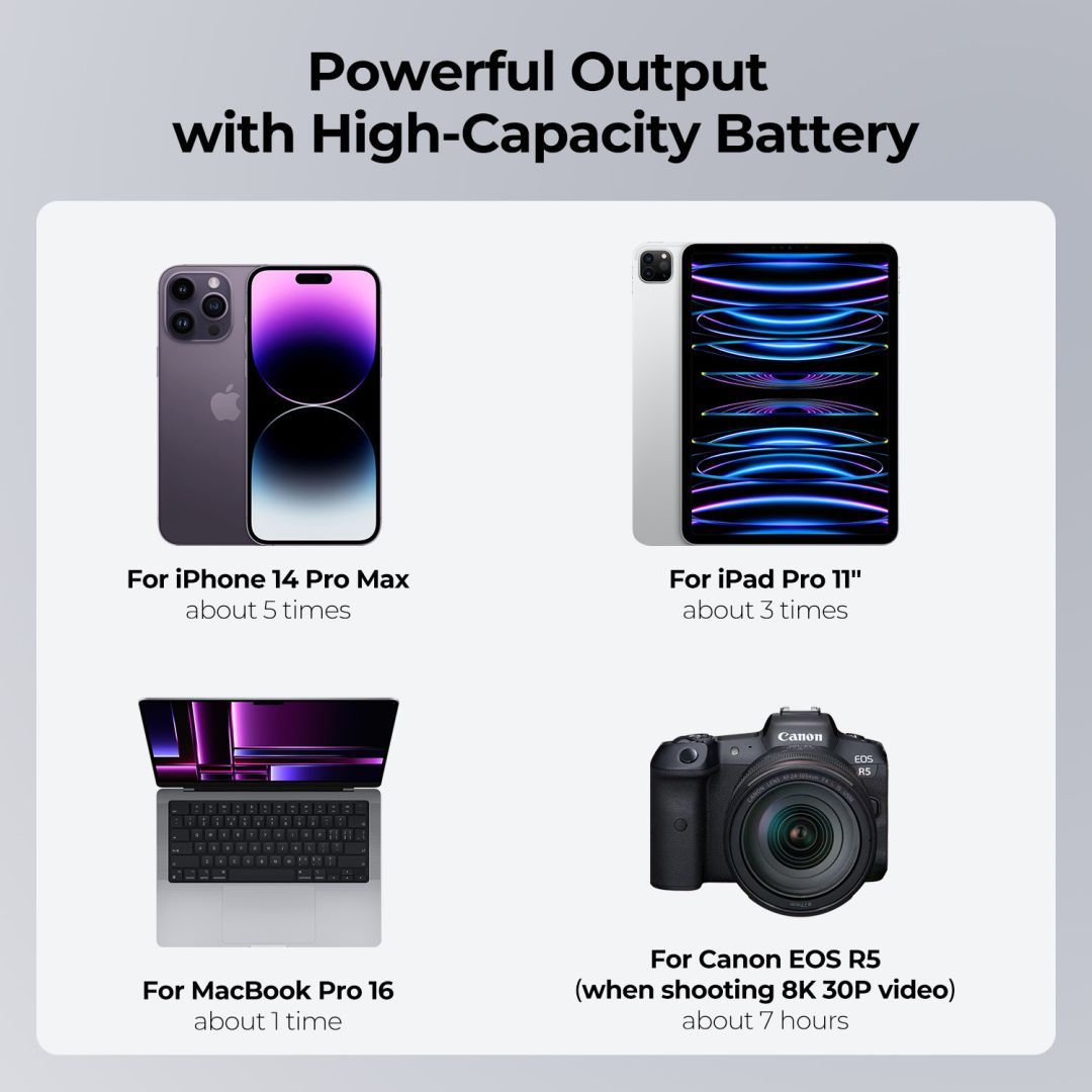 K&F Concept V-Mount 6700mAh Powerbank Black K&F Concept V-Mount 6700mAh Powerbank Black