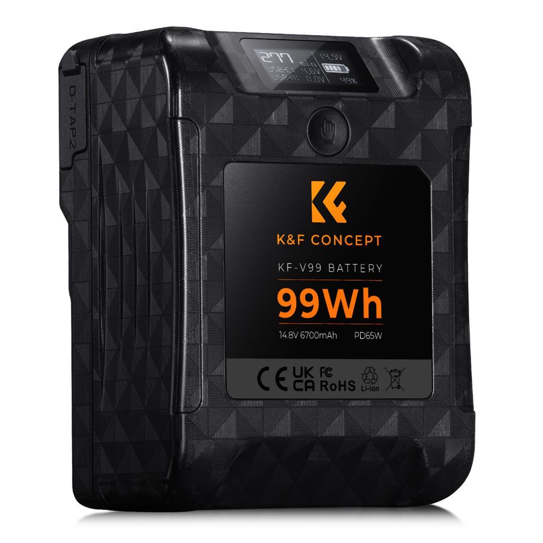 K&F Concept V-Mount 6700mAh Powerbank Black K&F Concept V-Mount 6700mAh Powerbank Black