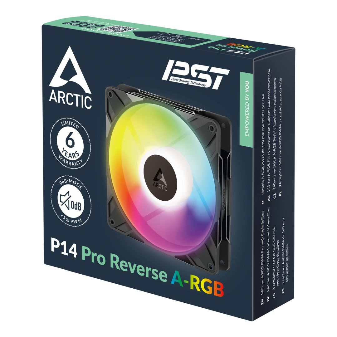 Arctic P14 Pro Reverse A-RGB Black (3 pack) Arctic P14 Pro Reverse A-RGB Black (3 pack)