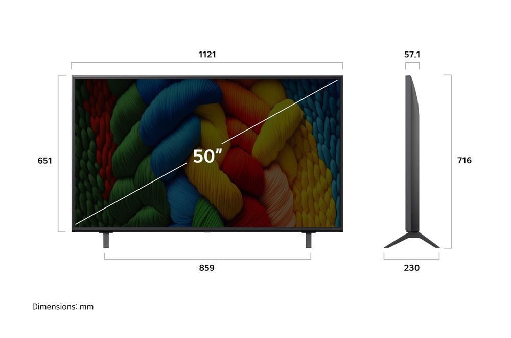 LG 50" 50NANO80A3B LED Smart LG 50" 50NANO80A3B LED Smart