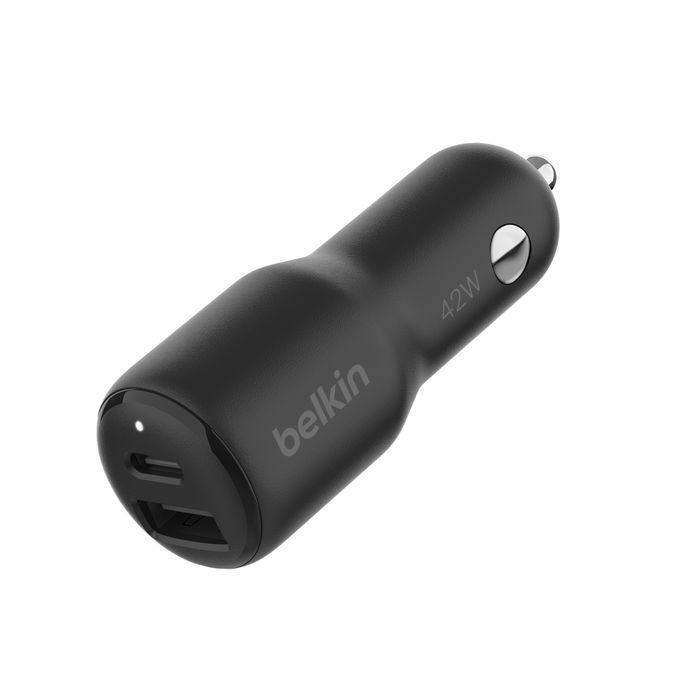 Belkin BoostCharge Dual Car Charger 42W Black Belkin BoostCharge Dual Car Charger 42W Black