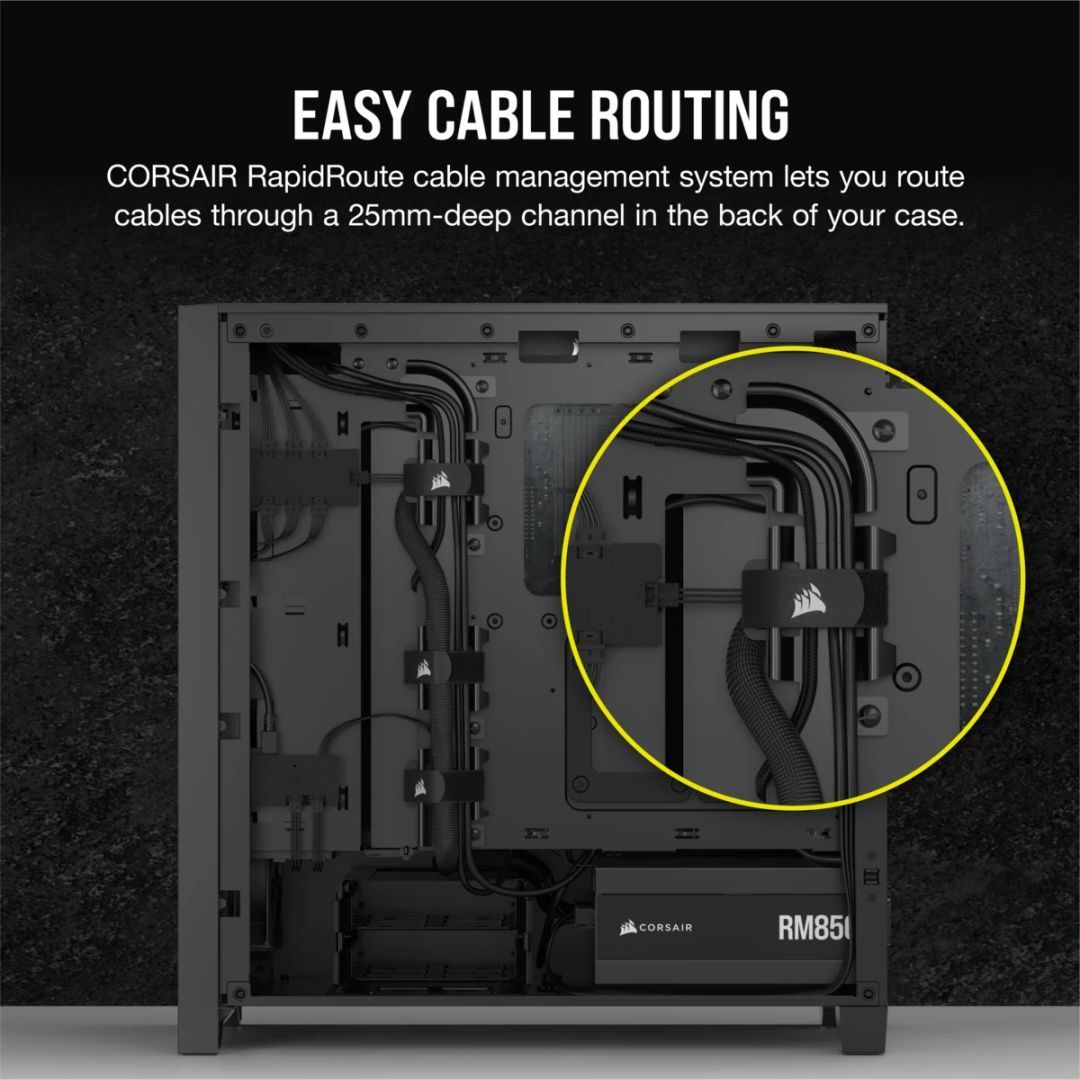Corsair iCUE 4000D RGB AIRFLOW Tempered Glass Black Corsair iCUE 4000D RGB AIRFLOW Tempered Glass Black