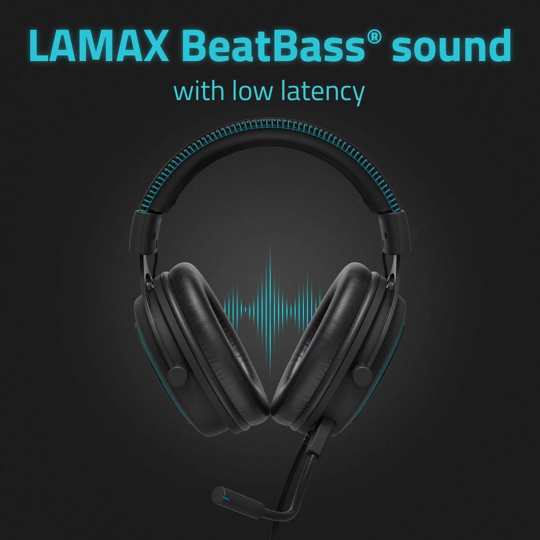Lamax Heroes General 1 Gamer Headset Black Lamax Heroes General 1 Gamer Headset Black