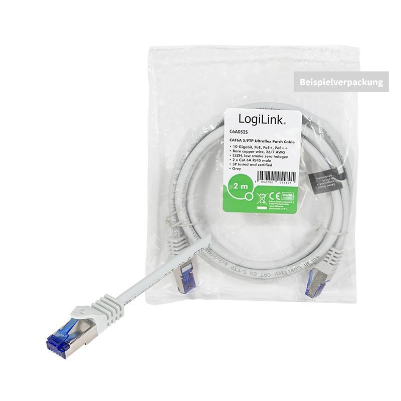 Logilink CAT6A S-FTP Patch Cable 15m Grey