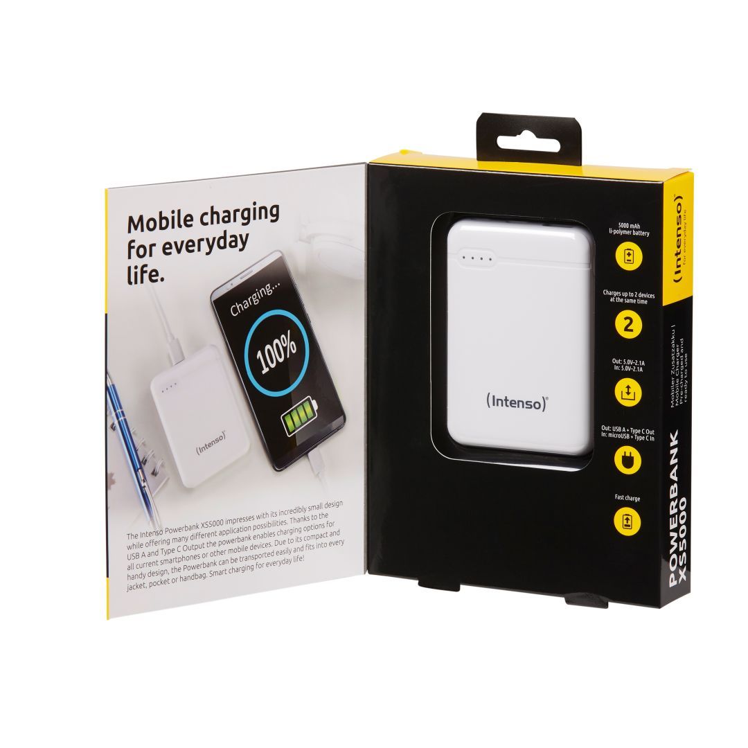 Intenso XS5000 5000mAh PowerBank White Intenso XS5000 5000mAh PowerBank White