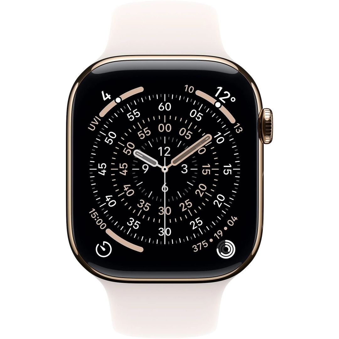 Apple Watch S11 Cellular 46mm Gold Titanium Case with Light Blush Sport Band M/L Apple Watch S11 Cellular 46mm Gold Titanium Case with Light Blush Sport Band M/L