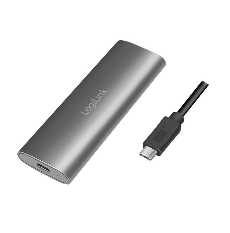 Logilink M.2 NVMe USB-C Case Silver Logilink M.2 NVMe USB-C Case Silver