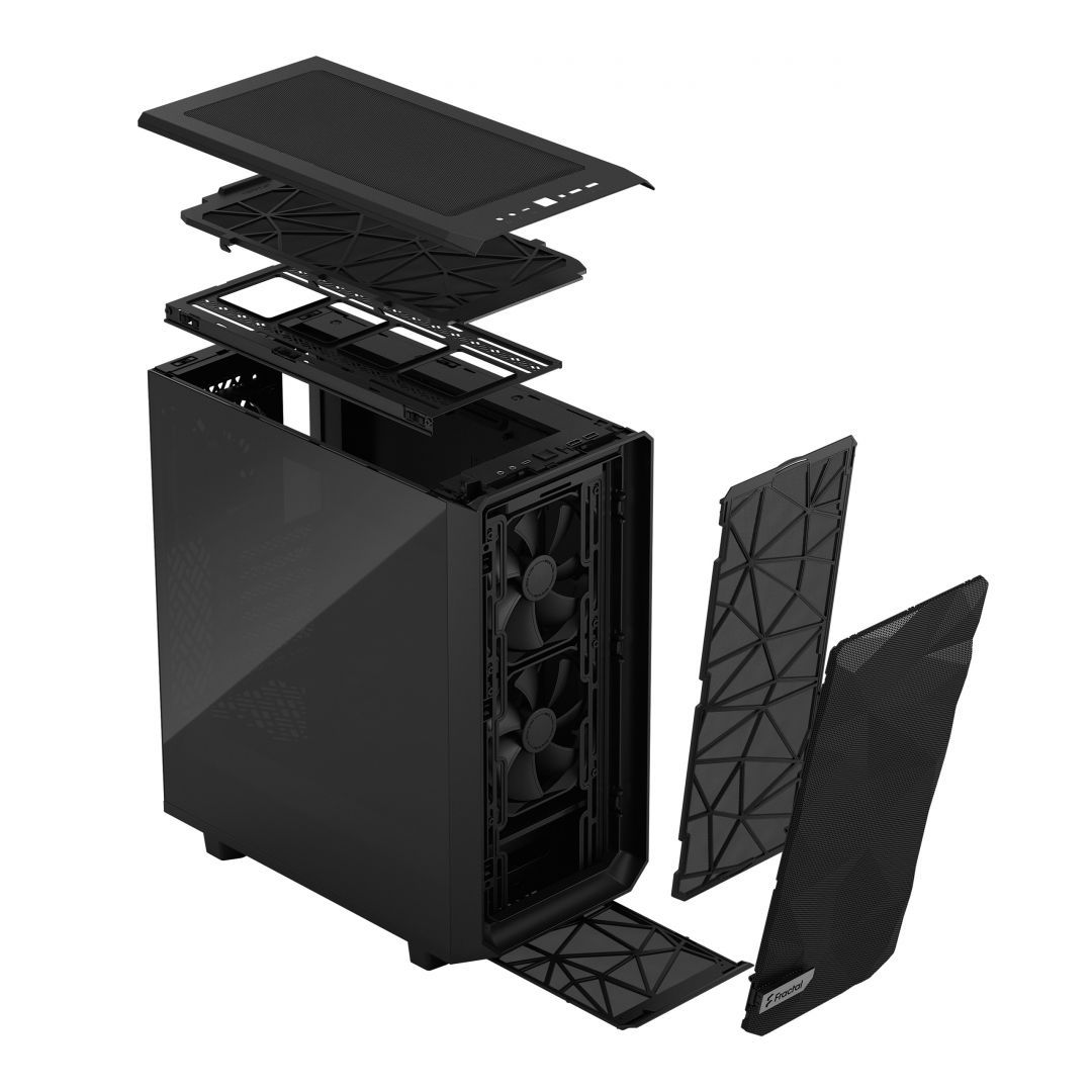 Fractal Design Meshify 2 Compact Dark Tempered Glass Black Fractal Design Meshify 2 Compact Dark Tempered Glass Black