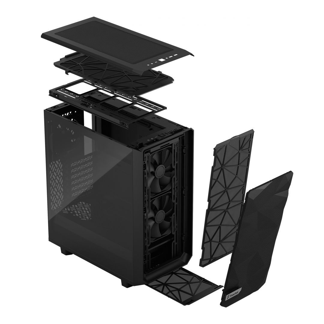 Fractal Design Meshify 2 Compact Light Tempered Glass Black Fractal Design Meshify 2 Compact Light Tempered Glass Black