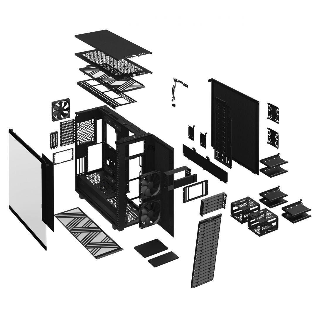 Fractal Design Define 7 XL Dark Tempered Glass Black Fractal Design Define 7 XL Dark Tempered Glass Black