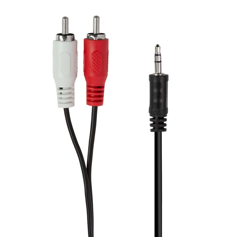 Logilink 3.5 mm 3-pin/M to 2x RCA/M Audio Cable 5m Black
