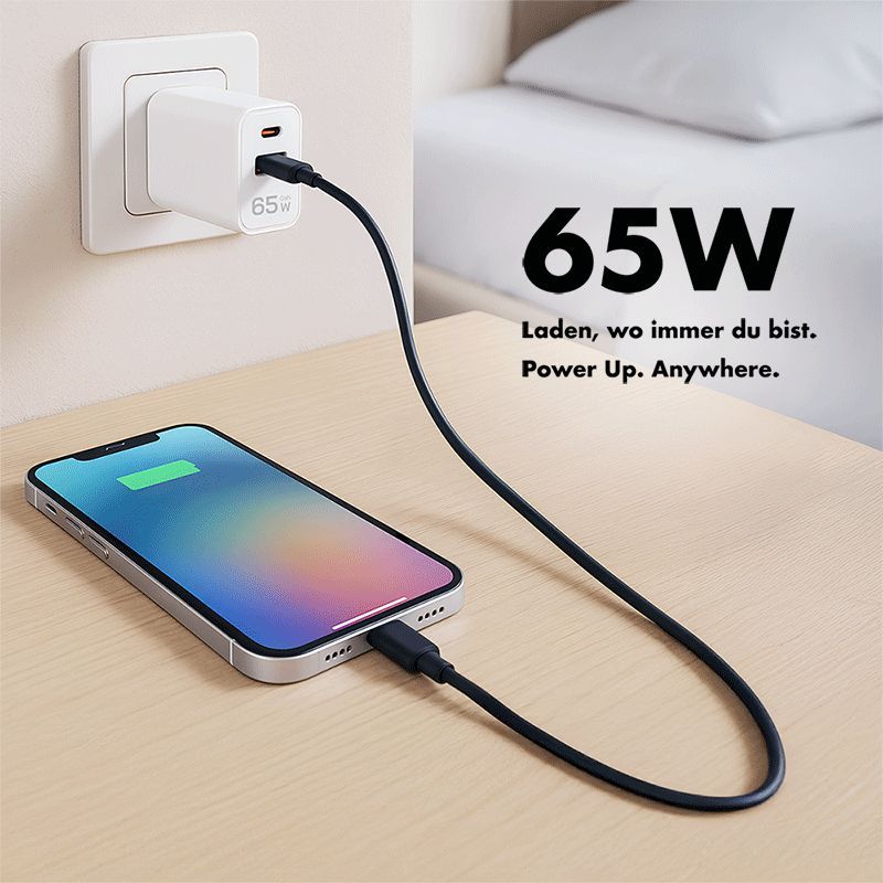 Logilink Dual USB socket adapter 65W White