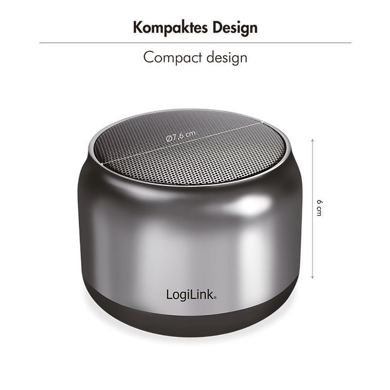 Logilink SP0063H Bluetooth Speaker Dark Grey Logilink SP0063H Bluetooth Speaker Dark Grey