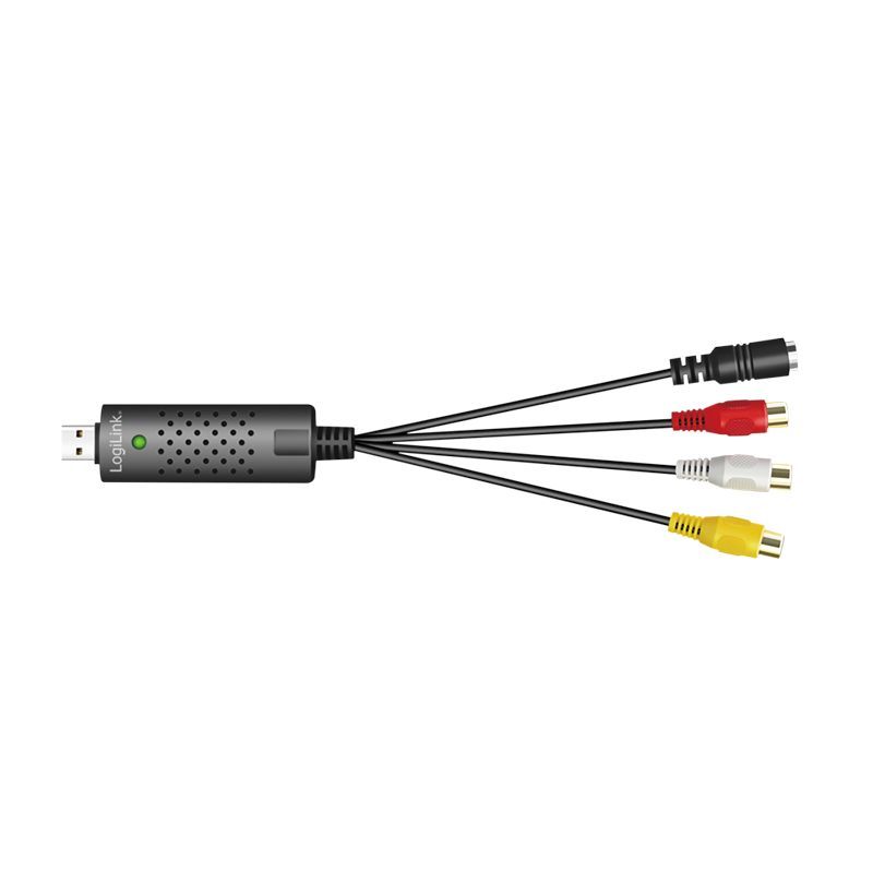 Logilink USB 2.0 A/V grabber USB A/M zu 3xCinch + miniDIN5/F Black Logilink USB 2.0 A/V grabber USB A/M zu 3xCinch + miniDIN5/F Black