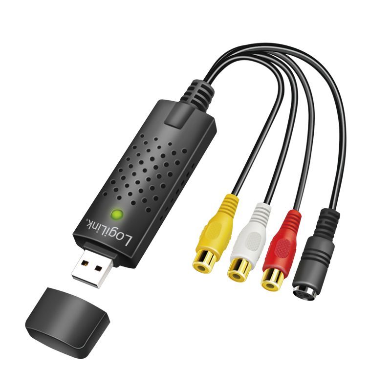Logilink USB 2.0 A/V grabber USB A/M zu 3xCinch + miniDIN5/F Black Logilink USB 2.0 A/V grabber USB A/M zu 3xCinch + miniDIN5/F Black