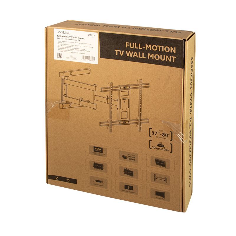 Logilink BP0113 TV wall mount 37–80" Black
