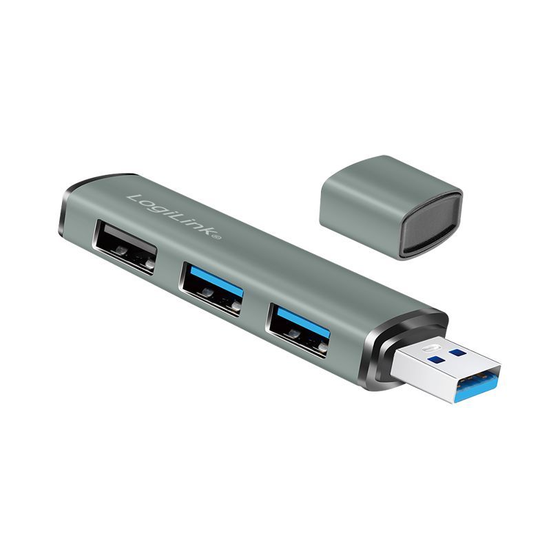 Logilink 3-portos USB3.0 HUB Aluminium Logilink 3-portos USB3.0 HUB Aluminium