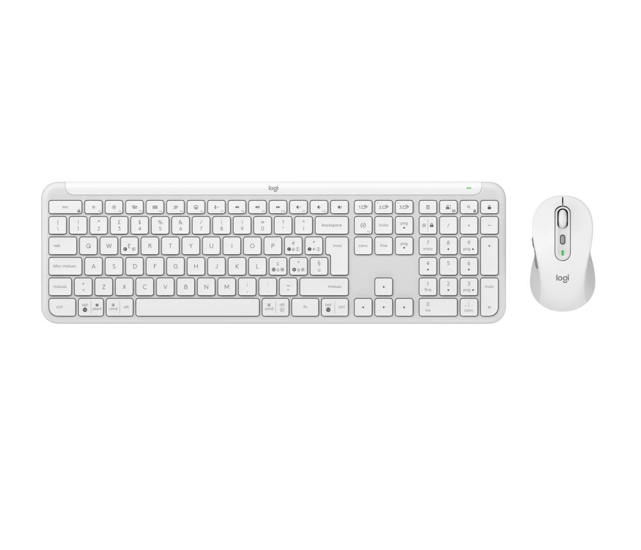 Logitech MK950 Signature Slim Wireless Bluetooth Keyboard Combo Off White US Logitech MK950 Signature Slim Wireless Bluetooth Keyboard Combo Off White US