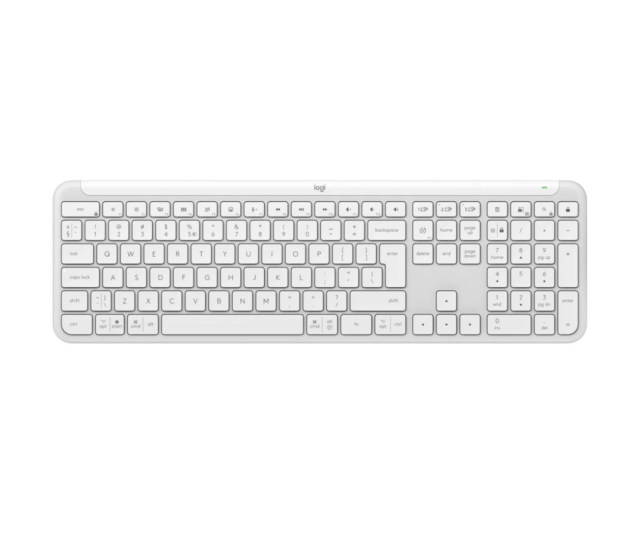 Logitech K950 Signature Slim Wireless Bluetooth Keyboard Off White US Logitech K950 Signature Slim Wireless Bluetooth Keyboard Off White US