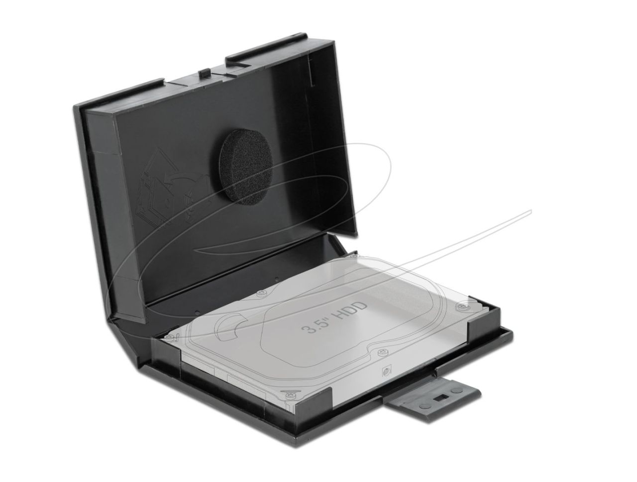 DeLock Protection Box for 3.5″ HDD Black DeLock Protection Box for 3.5″ HDD Black