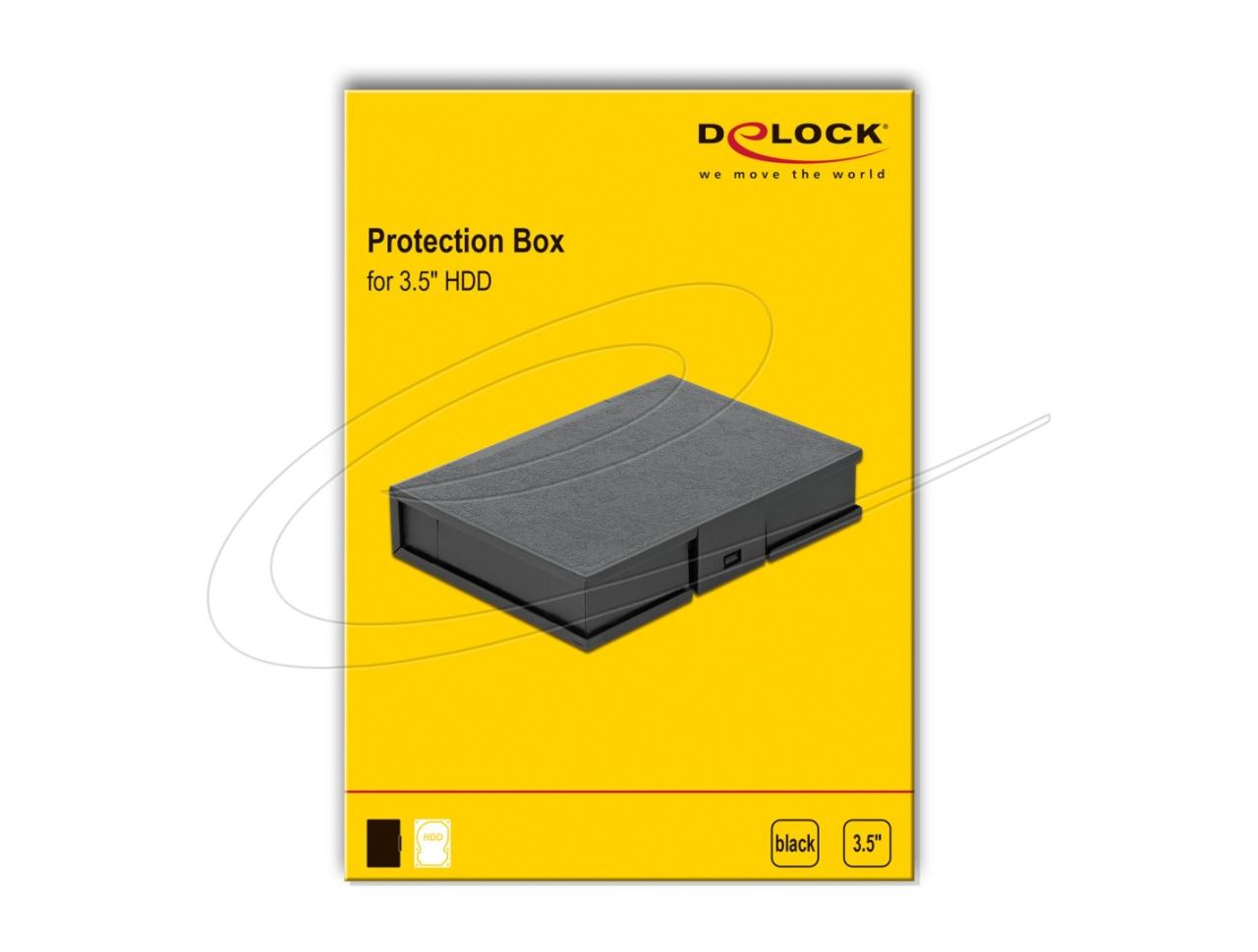 DeLock Protection Box for 3.5″ HDD Black DeLock Protection Box for 3.5″ HDD Black