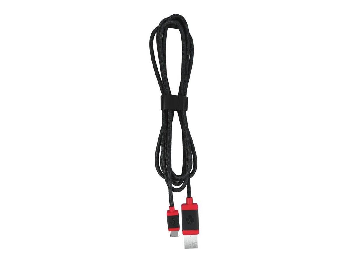 Cherry USB-A - USB-C Cable 1,5m Brainded Black