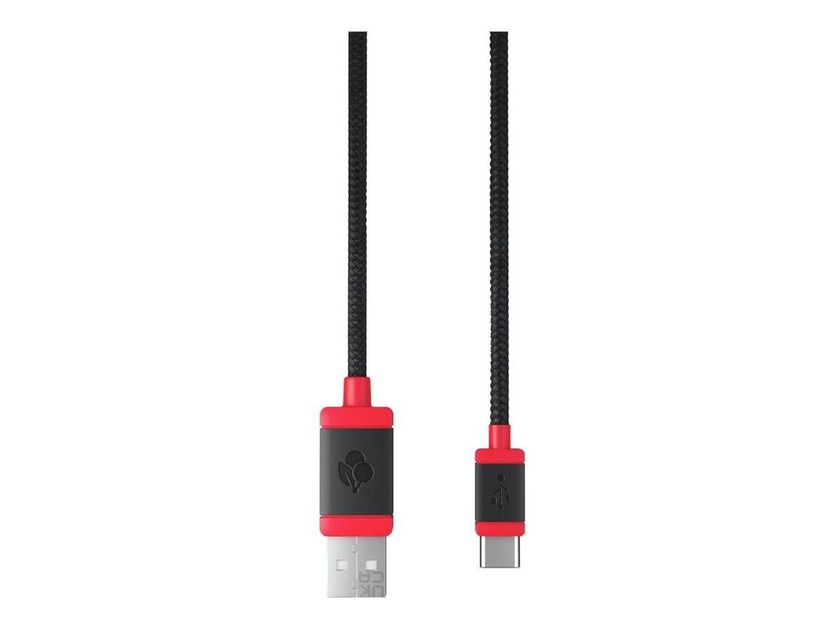 Cherry USB-A - USB-C Cable 1,5m Brainded Black