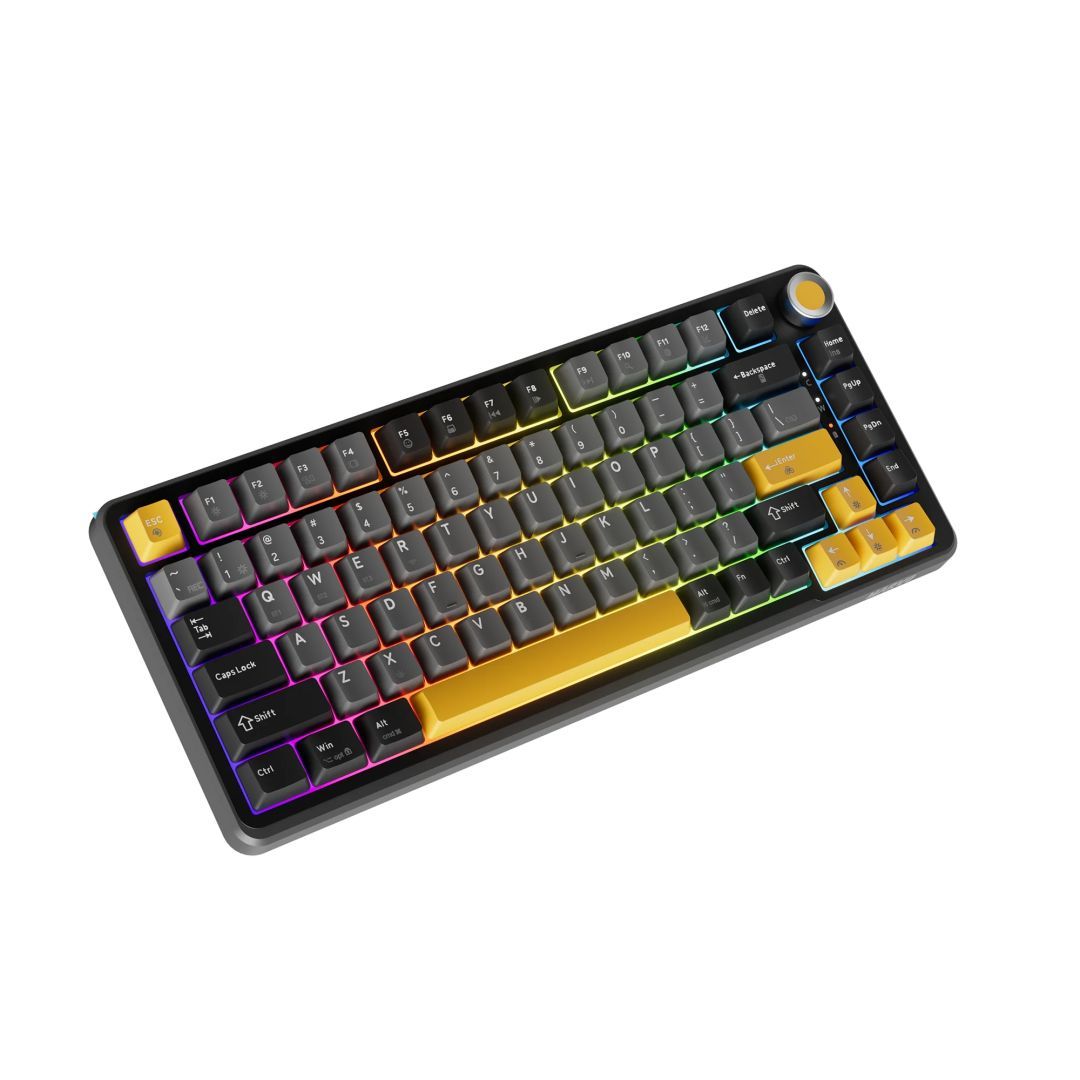 Marvo TITAN 75 Gaming Wireless Keyboard Black/Yellow HU Marvo TITAN 75 Gaming Wireless Keyboard Black/Yellow HU