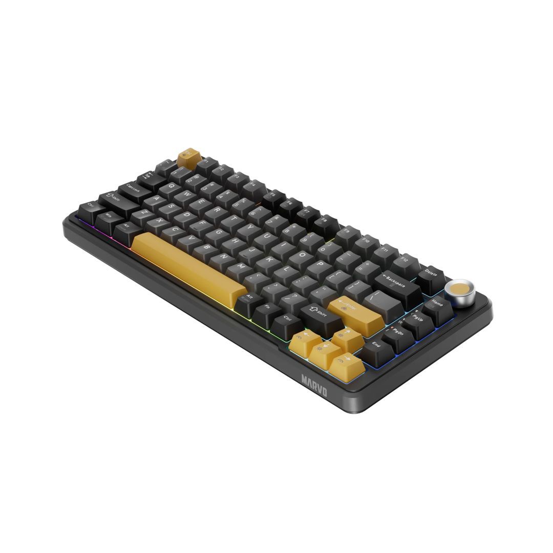 Marvo TITAN 75 Gaming Wireless Keyboard Black/Yellow HU Marvo TITAN 75 Gaming Wireless Keyboard Black/Yellow HU