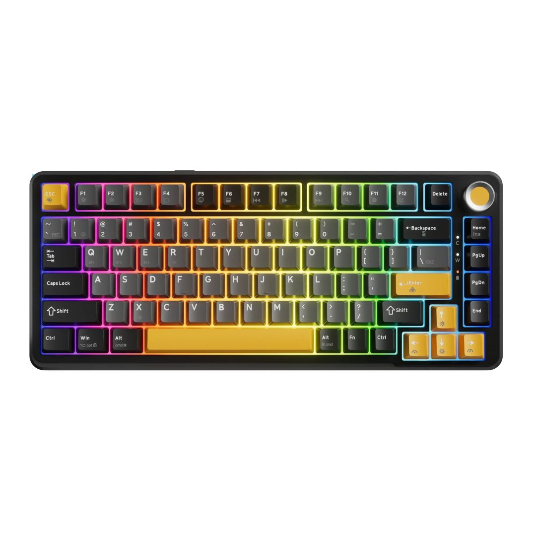 Marvo TITAN 75 Gaming Wireless Keyboard Black/Yellow HU Marvo TITAN 75 Gaming Wireless Keyboard Black/Yellow HU