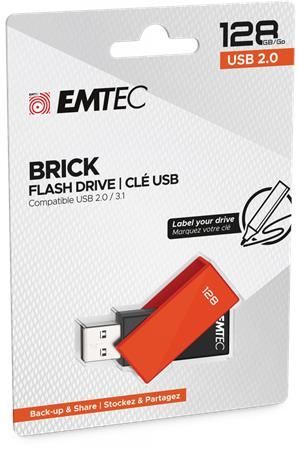 Emtec 128GB C350 Brick USB2.0 Orange Emtec 128GB C350 Brick USB2.0 Orange
