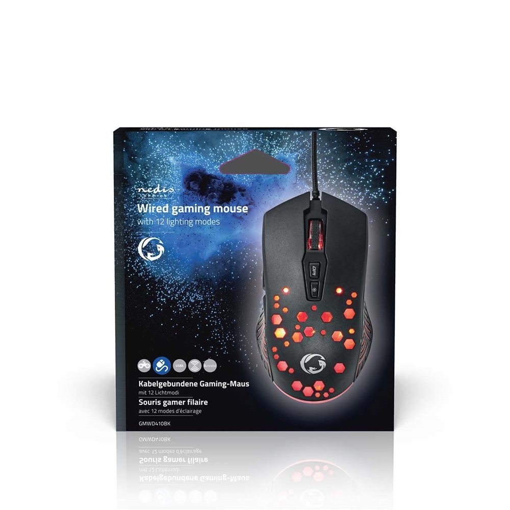Nedis GMWD410BK Gaming Mouse Black