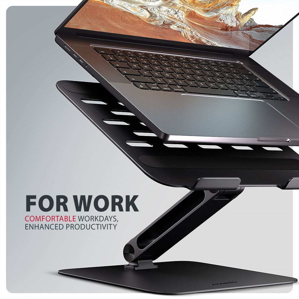 AXAGON STND-LQB stand for notebooks and tablets Black