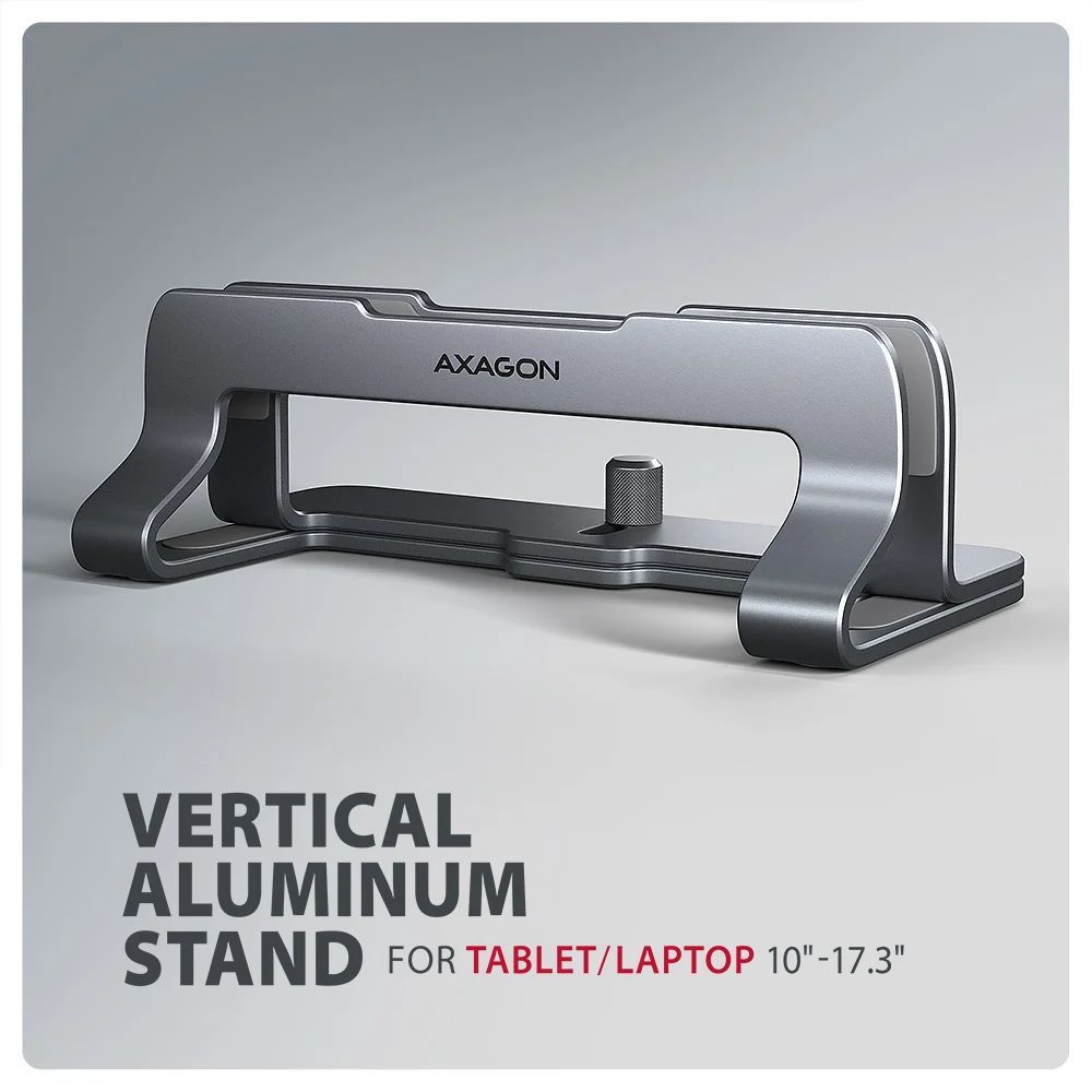 AXAGON STND-VG vertical stand for laptops and tablets Grey