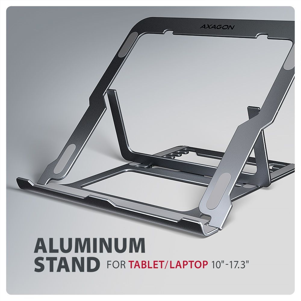 AXAGON STND-LAG stand for laptops and tablets Grey