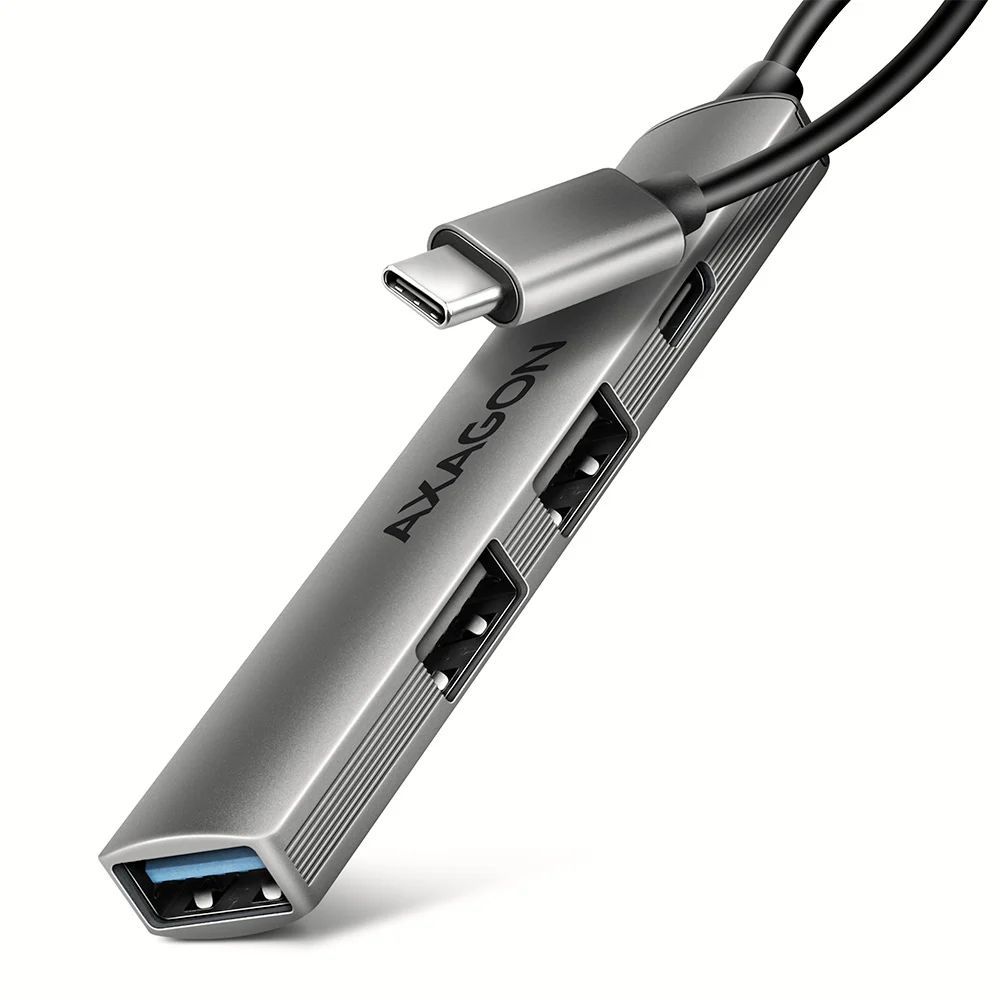 AXAGON HUE-STC ALU STRIP USB-C 4 port hub AXAGON HUE-STC ALU STRIP USB-C 4 port hub