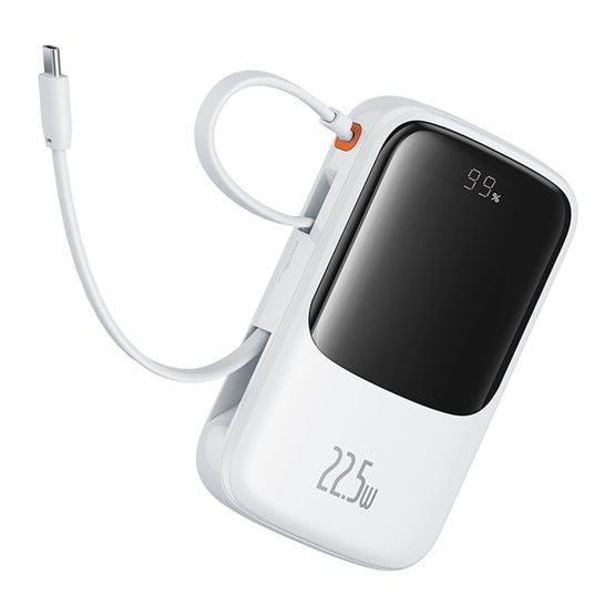 Baseus Qpow Pro+ 10000 mAh PowerBank White Baseus Qpow Pro+ 10000 mAh PowerBank White