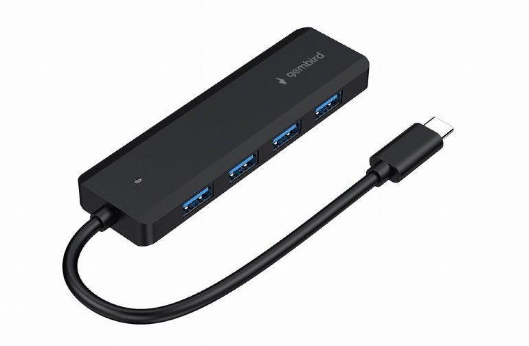 Gembird 4-portos USB3.1 Type-C HUB Black Gembird 4-portos USB3.1 Type-C HUB Black