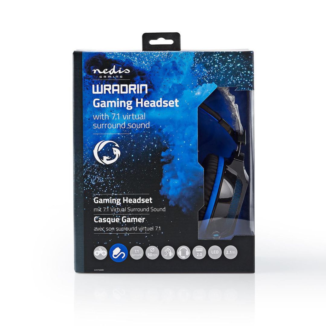 Nedis GHST500BK Gaming Headset Black/Blue