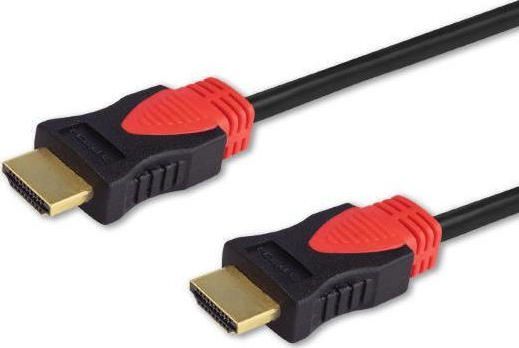 Savio CL-140 HDMI Male/Male cable 7,5m Black/Red Savio CL-140 HDMI Male/Male cable 7,5m Black/Red