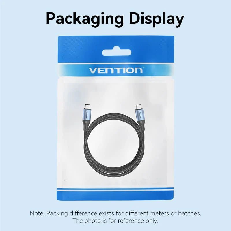 Vention USB 2.0 C Male to C Male 240W Cable 1,5m Black Vention USB 2.0 C Male to C Male 240W Cable 1,5m Black