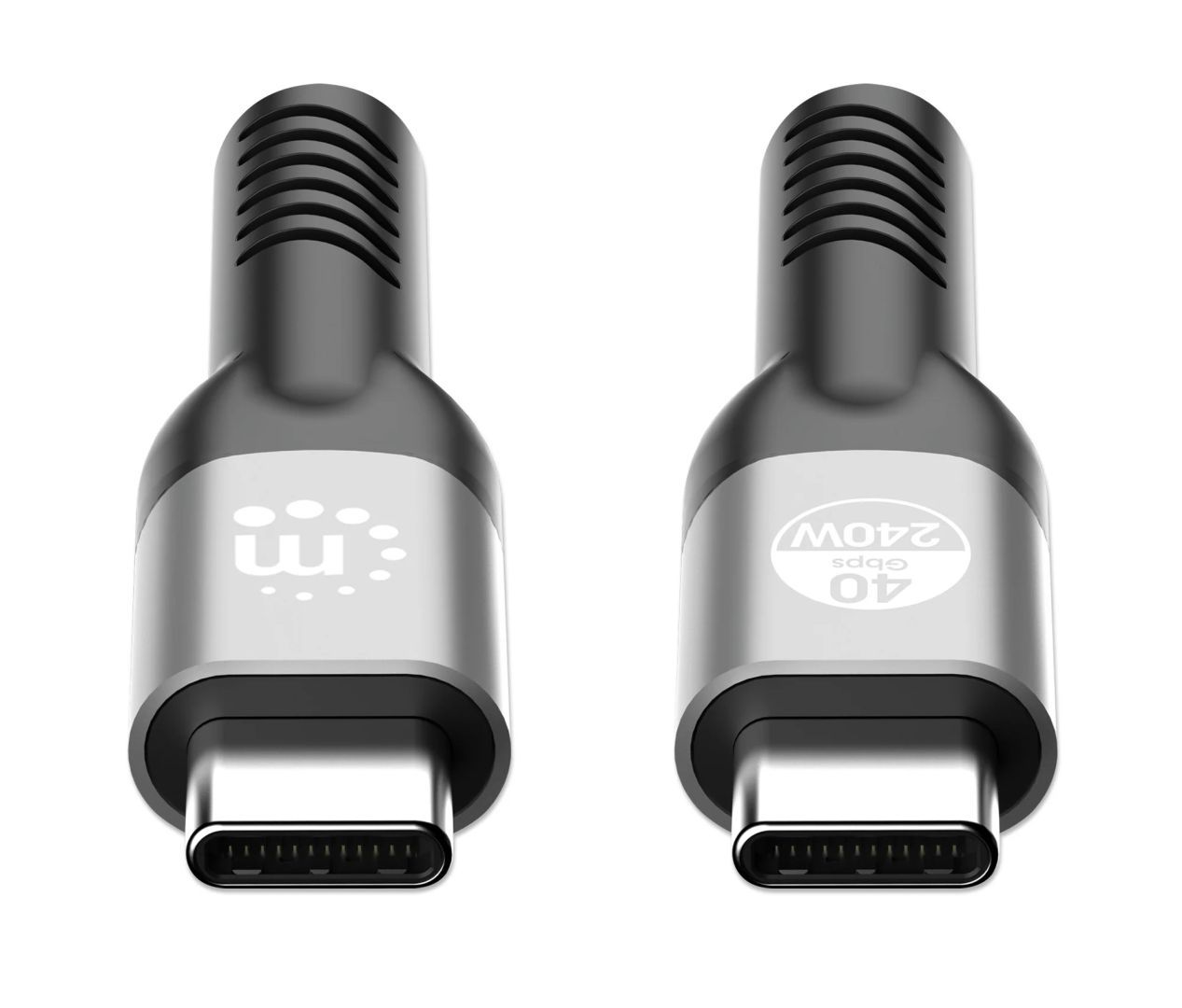 Manhattan USB-C to USB-C 240W 40Gbit/s 8K cable 2m Black Manhattan USB-C to USB-C 240W 40Gbit/s 8K cable 2m Black