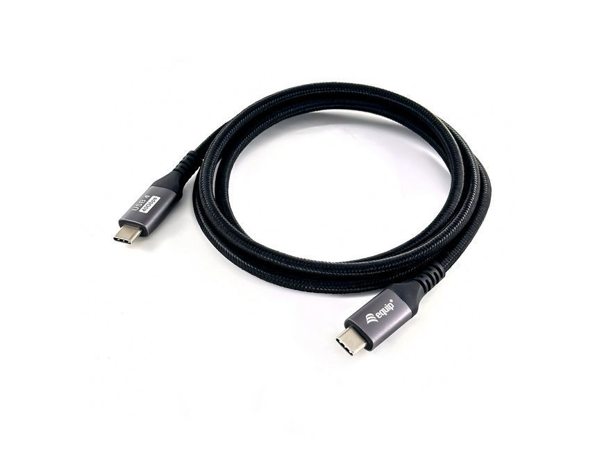 EQuip USB-C 4 Gen3 to USB-C 240W cable 1,2m Black EQuip USB-C 4 Gen3 to USB-C 240W cable 1,2m Black