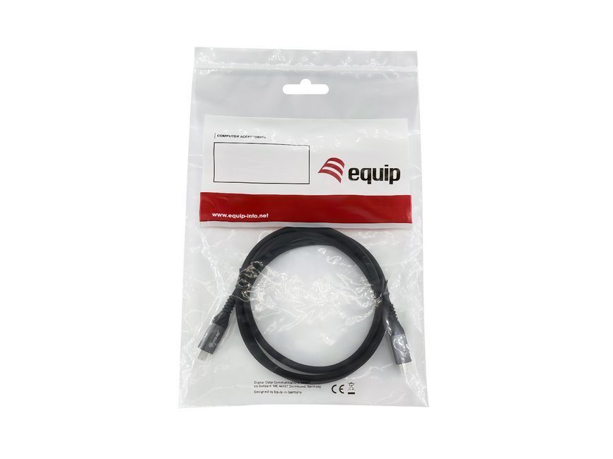EQuip USB-C 4 Gen3 to USB-C 240W cable 1,2m Black EQuip USB-C 4 Gen3 to USB-C 240W cable 1,2m Black