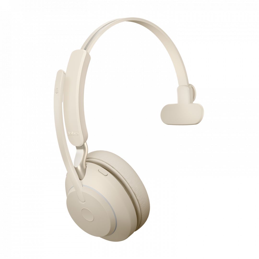 Jabra Evolve2 65 Link380a UC Mono Bluetooth Headset Beige