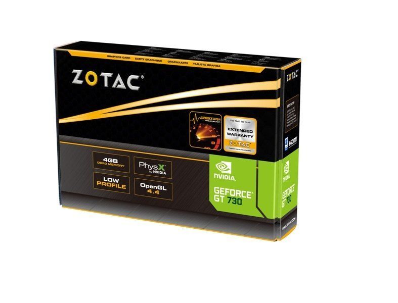 Zotac GeForce GT 730 4GB DDR3 Zone Edition Zotac GeForce GT 730 4GB DDR3 Zone Edition