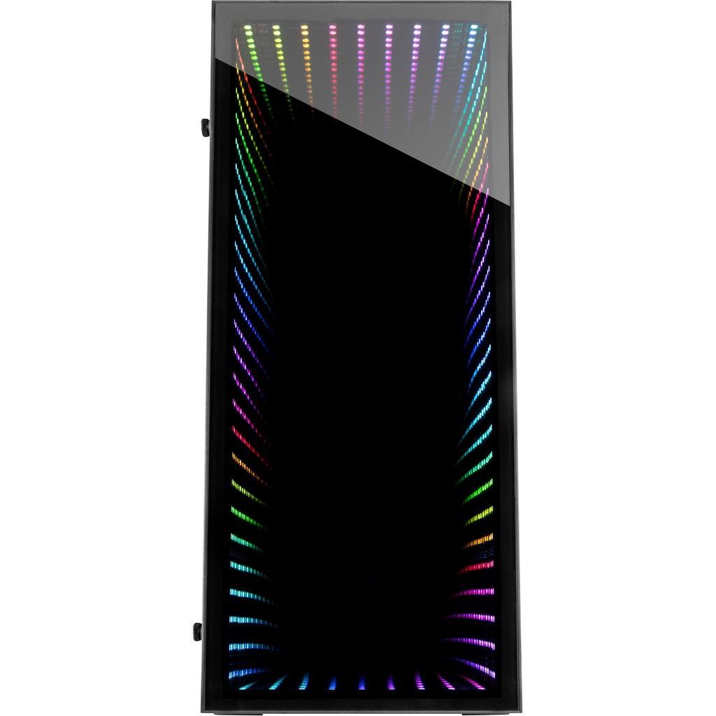 Inter-Tech X-908 Infini2 RGB Tempered Glass Black
