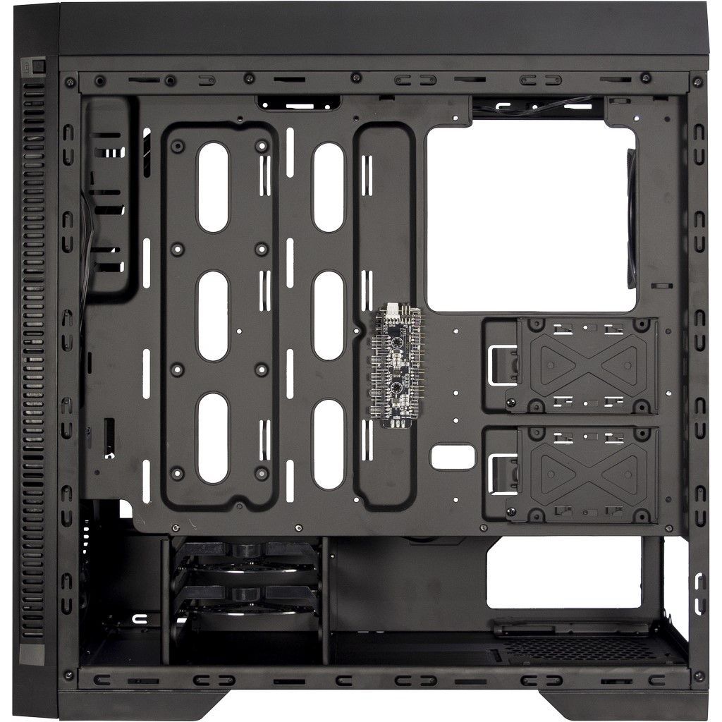 Inter-Tech X-908 Infini2 RGB Tempered Glass Black