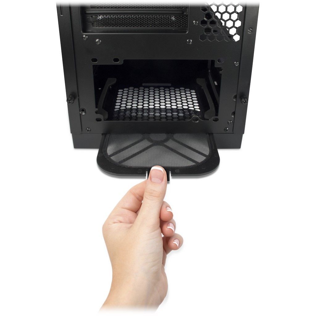 Inter-Tech X-908 Infini2 RGB Tempered Glass Black