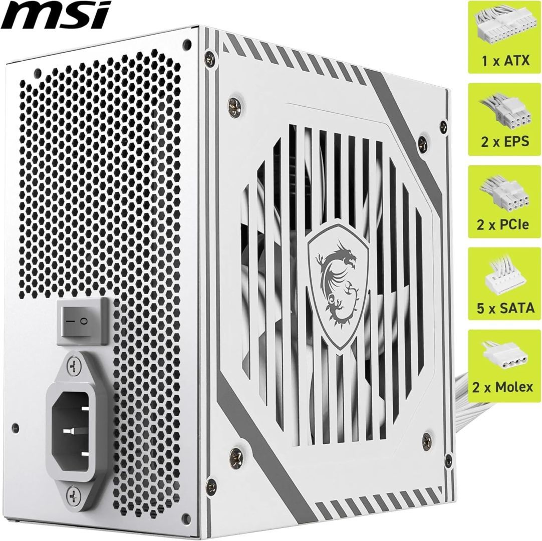 Msi 650W 80+ Bronze MAG A650BN White